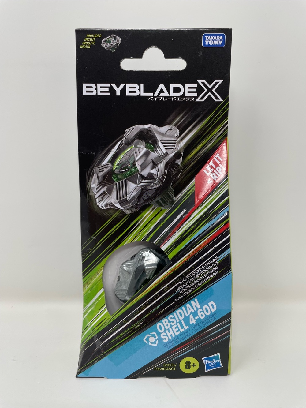 Beyblade X Obsidian Shell 4-60D Sealed Brand New